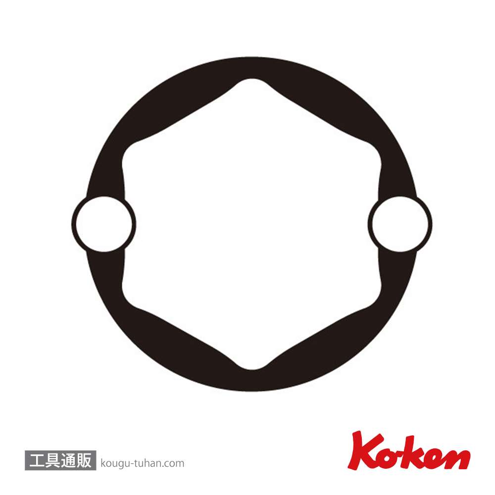 コーケン RS3350X/4 3/8"ナットグリップセミディープソケットセットの画像
