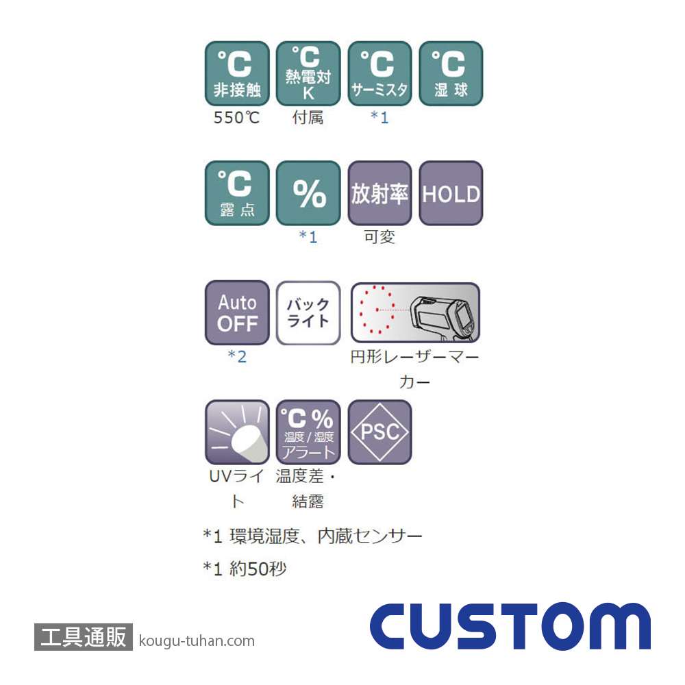 カスタム IR-310H 放射温度計の画像