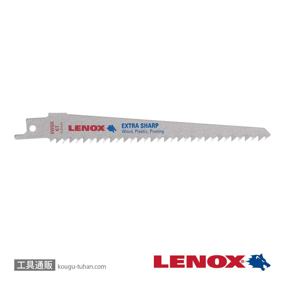 LENOX LXJP6W6R 剪定用セーバーソーブレード150X6T(5枚の画像