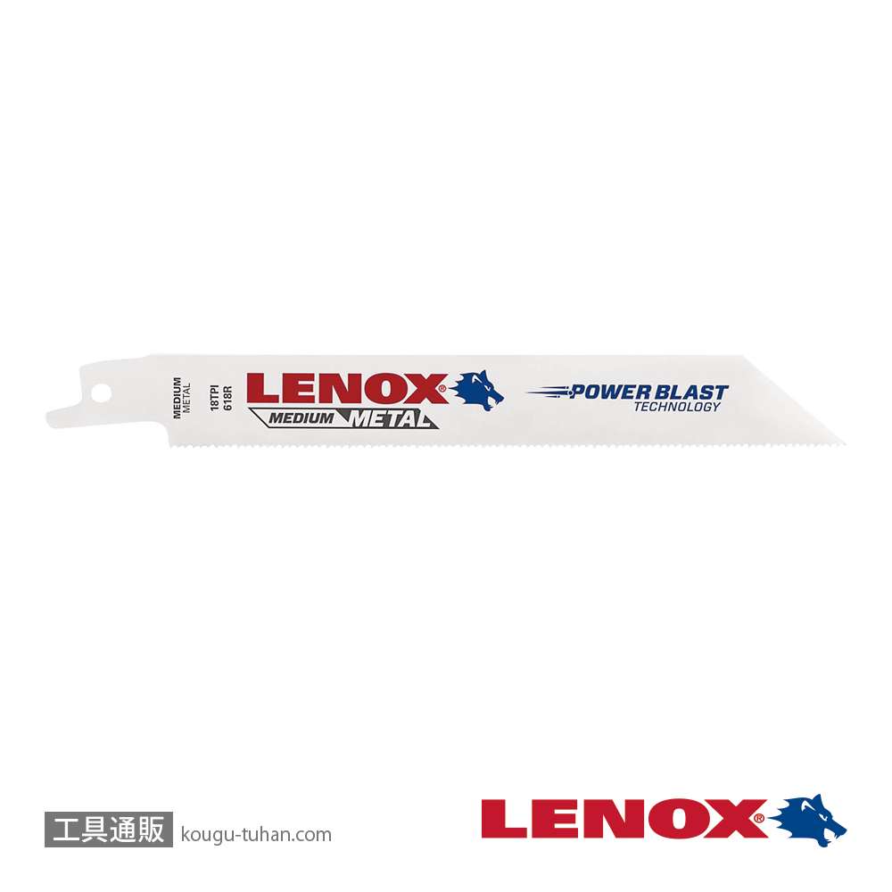 LENOX LXJP618R バイメタルセーバーソー150X18T(5枚)の画像