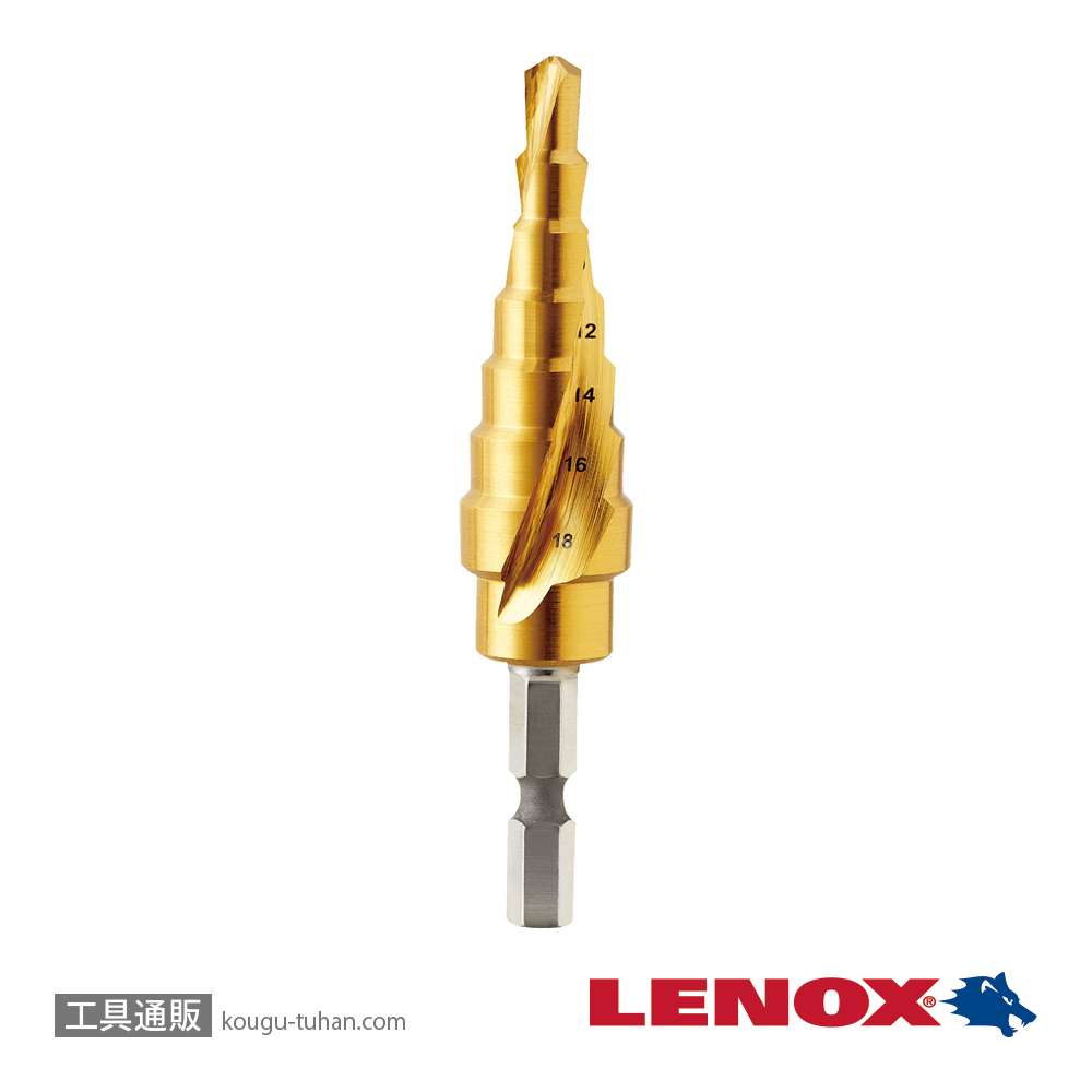 LENOX LX90002 インパクトシャンクステップドリル 6-18mmの画像
