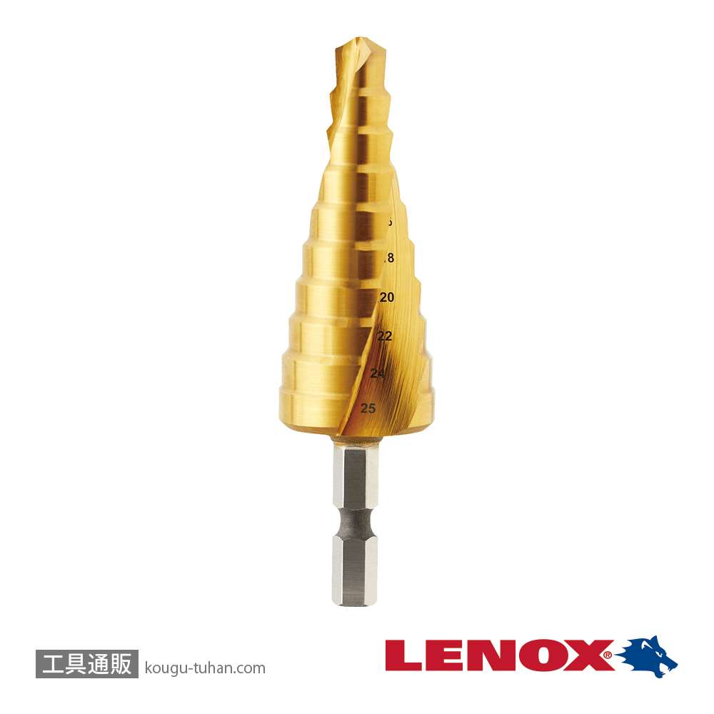 LENOX LX90003 インパクトシャンクステップドリル 14-25mmの画像