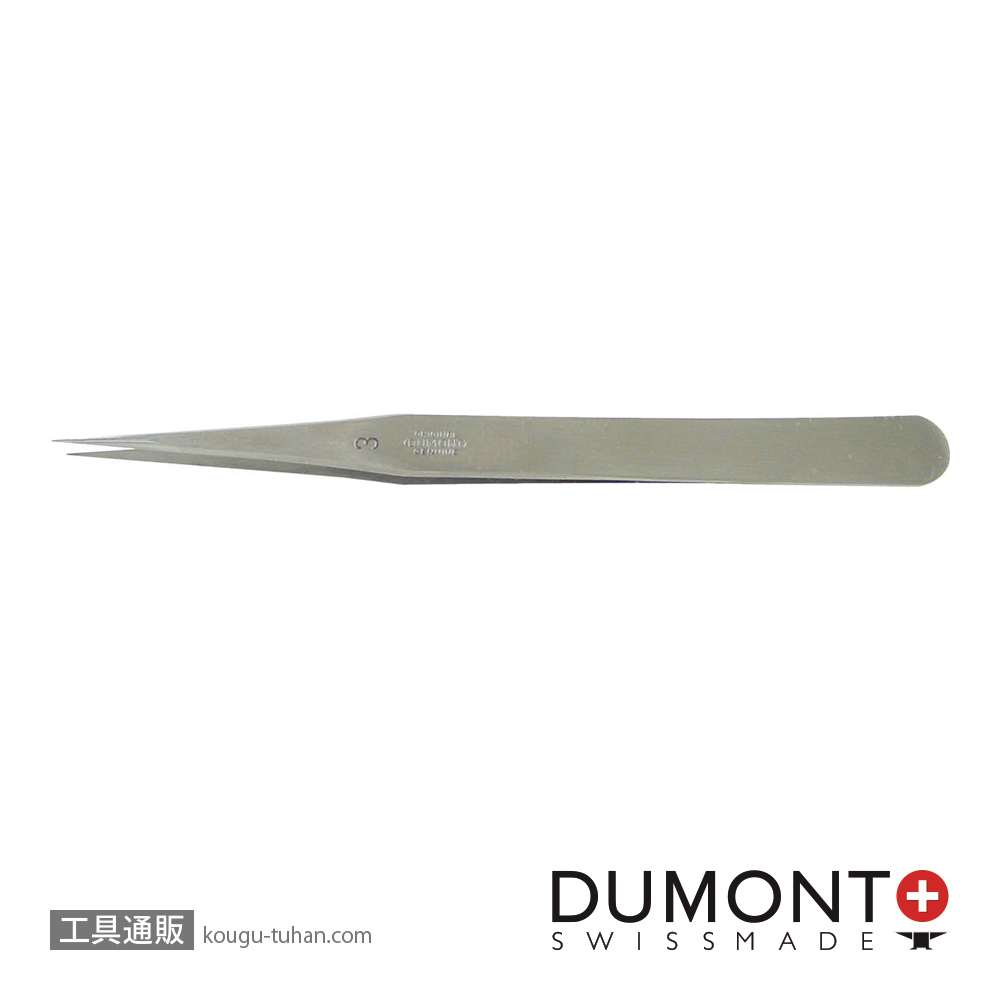 デュモント 0101-3-PO ピンセット NO.3 カーボンスチールの画像
