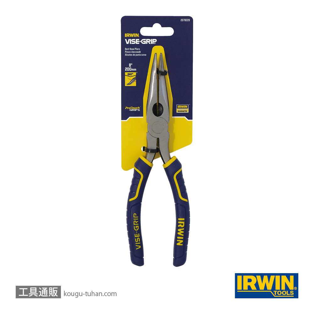 アーウィン 2078228 先曲ロングノーズプライヤー 200mmの画像