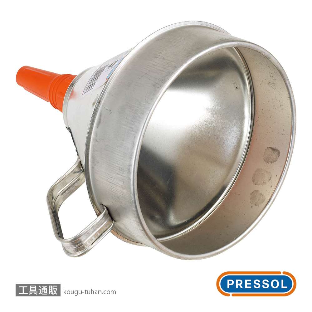 プレッソル 02344 金属製ジョウゴ すずメッキ (#SG410A-20)の画像