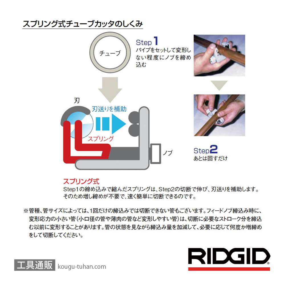 RIDGID 86127 118 チューブカッターの画像
