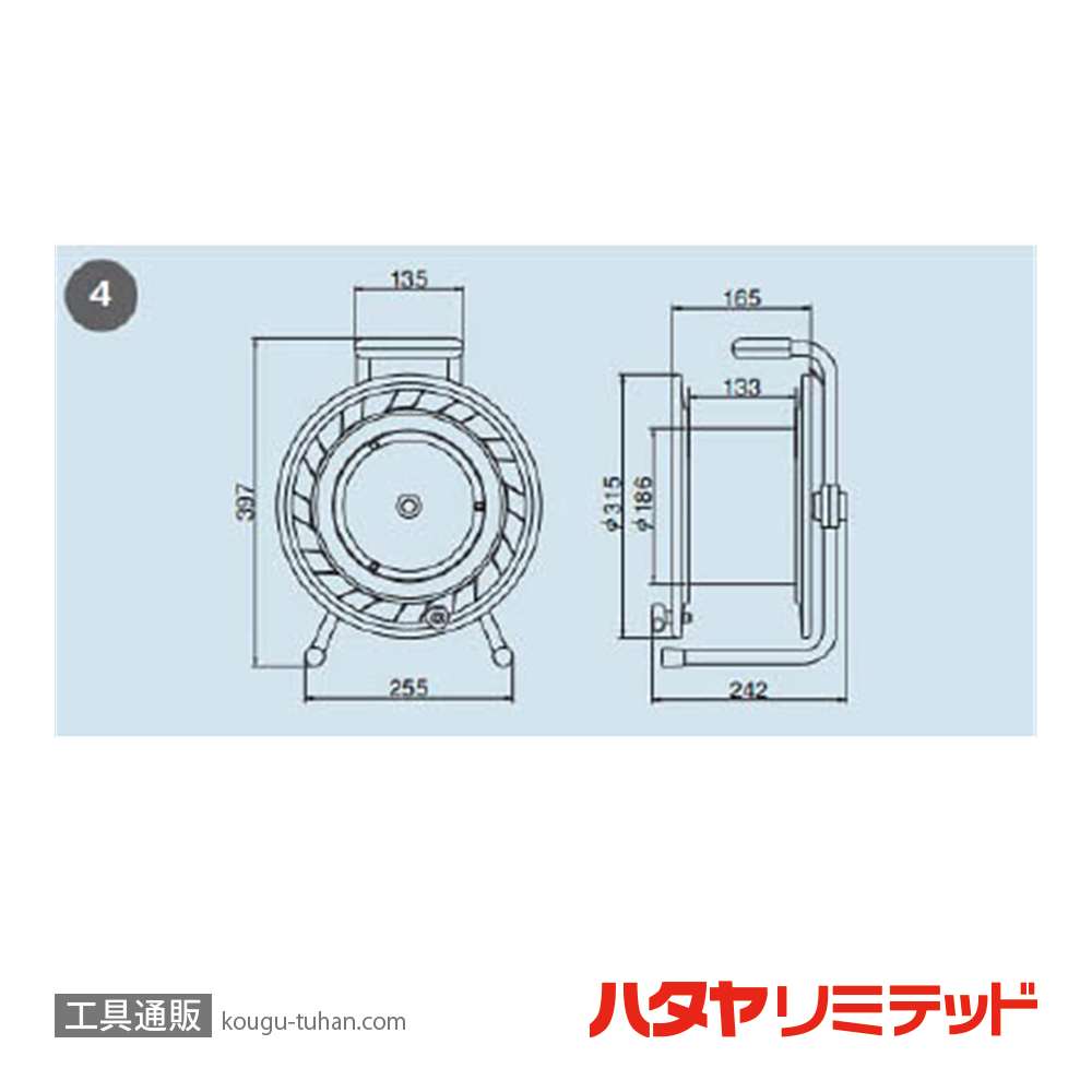 ハタヤ AH-30 エヤーハイリール (30M)の画像