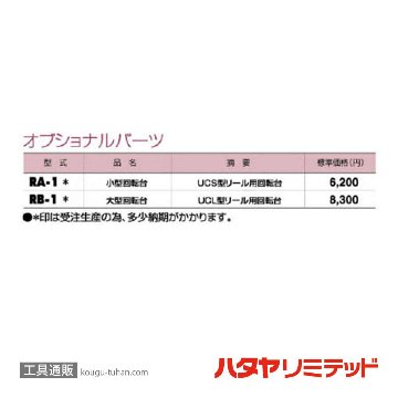 ハタヤ UCS-502 ウレタンエヤーリール(50M)の画像