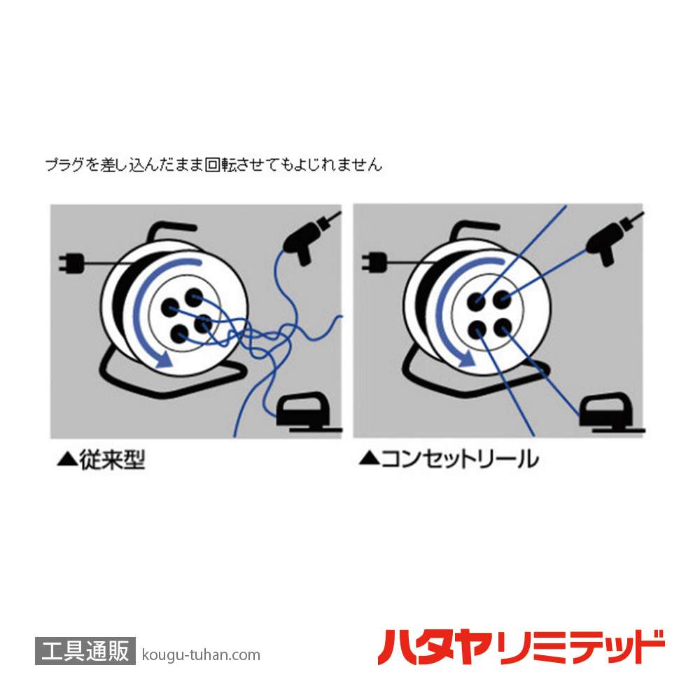 ハタヤ KB-30K コンセットリール (VCT・30M)の画像