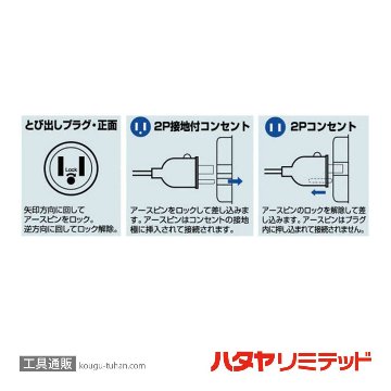 ハタヤ P2-3SE 取替用スケルトンとび出しプラグの画像
