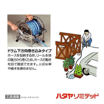 ハタヤ SSA-0 ステンレスホースリール (本体のみ)の画像