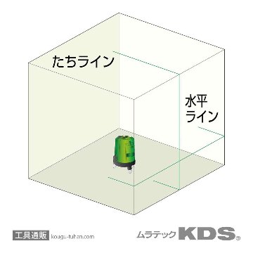 ムラテックKDS ATL-100RGSA リアルグリーンレーザー三脚付の画像
