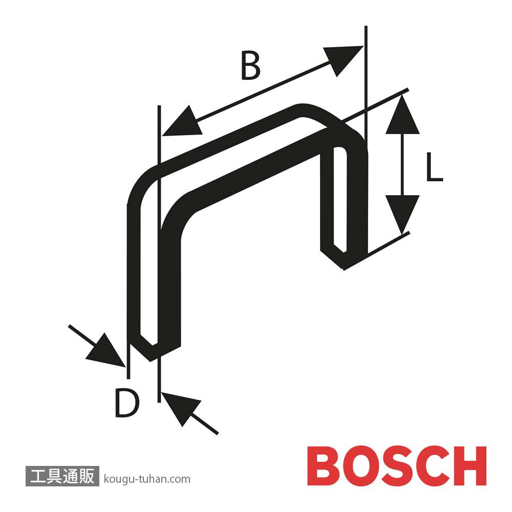 BOSCH ST8 ステープル 8mmの画像