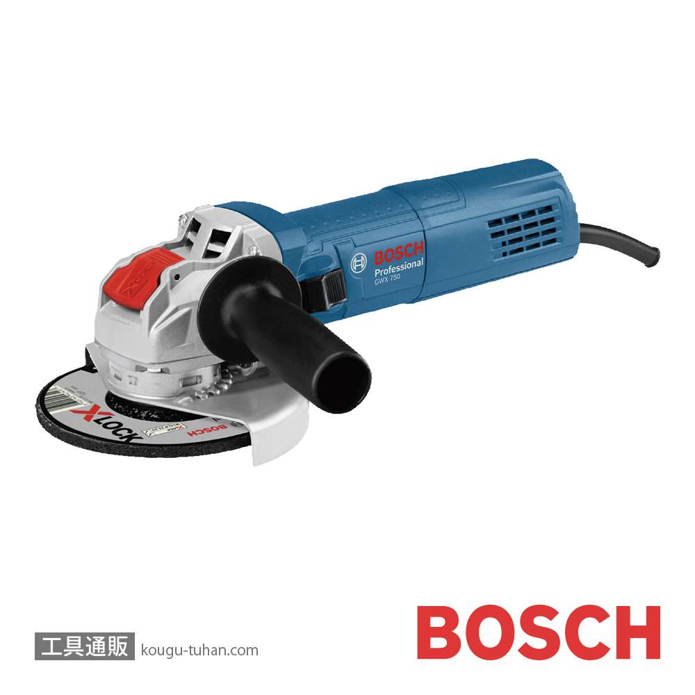 BOSCH GWX750-125S ディスクグラインダーの画像
