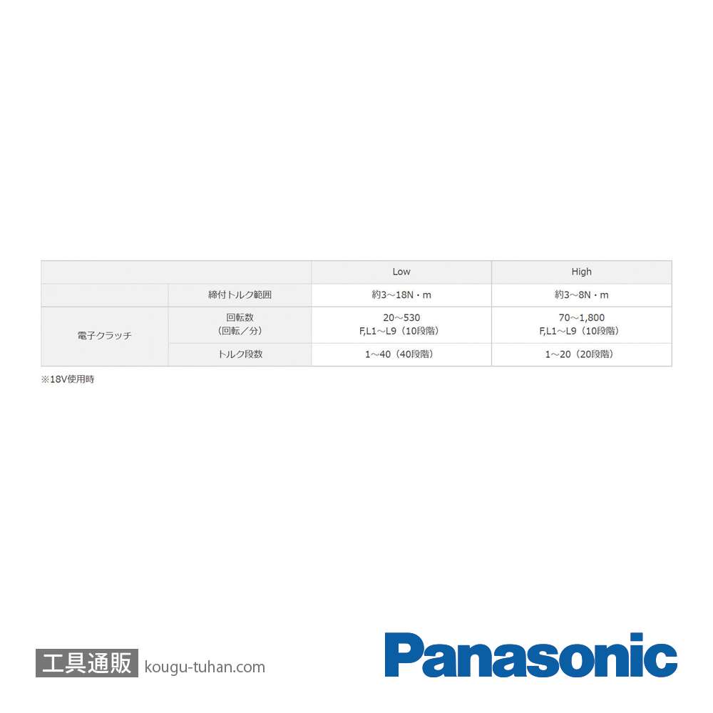 パナソニック EZ1DD1X-B ドリルドライバー本体のみ(黒)の画像