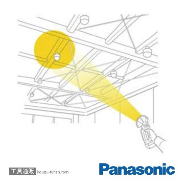 パナソニック EZ37C6X-R 工事用充電LEDスポットワイドライト(赤)の画像