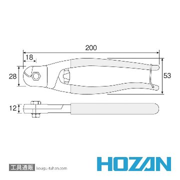 HOZAN N-16 ワイヤーカッターの画像