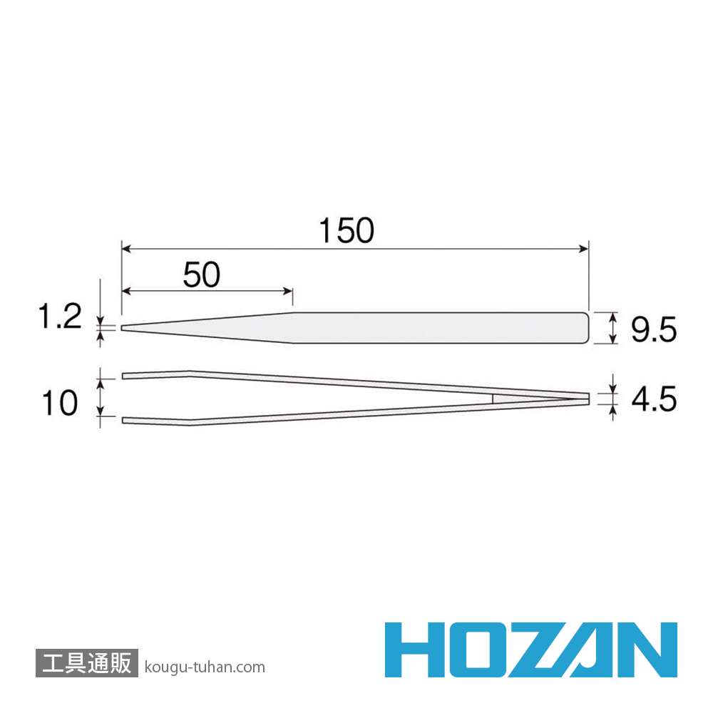 HOZAN P-860-150 竹ピンセットの画像
