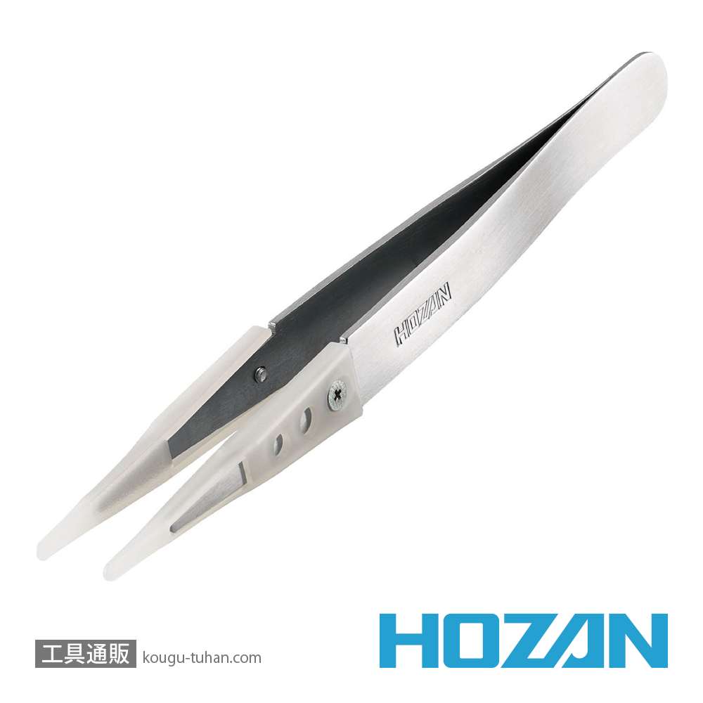 HOZAN P-643-N 非粘着チップピンセットの画像