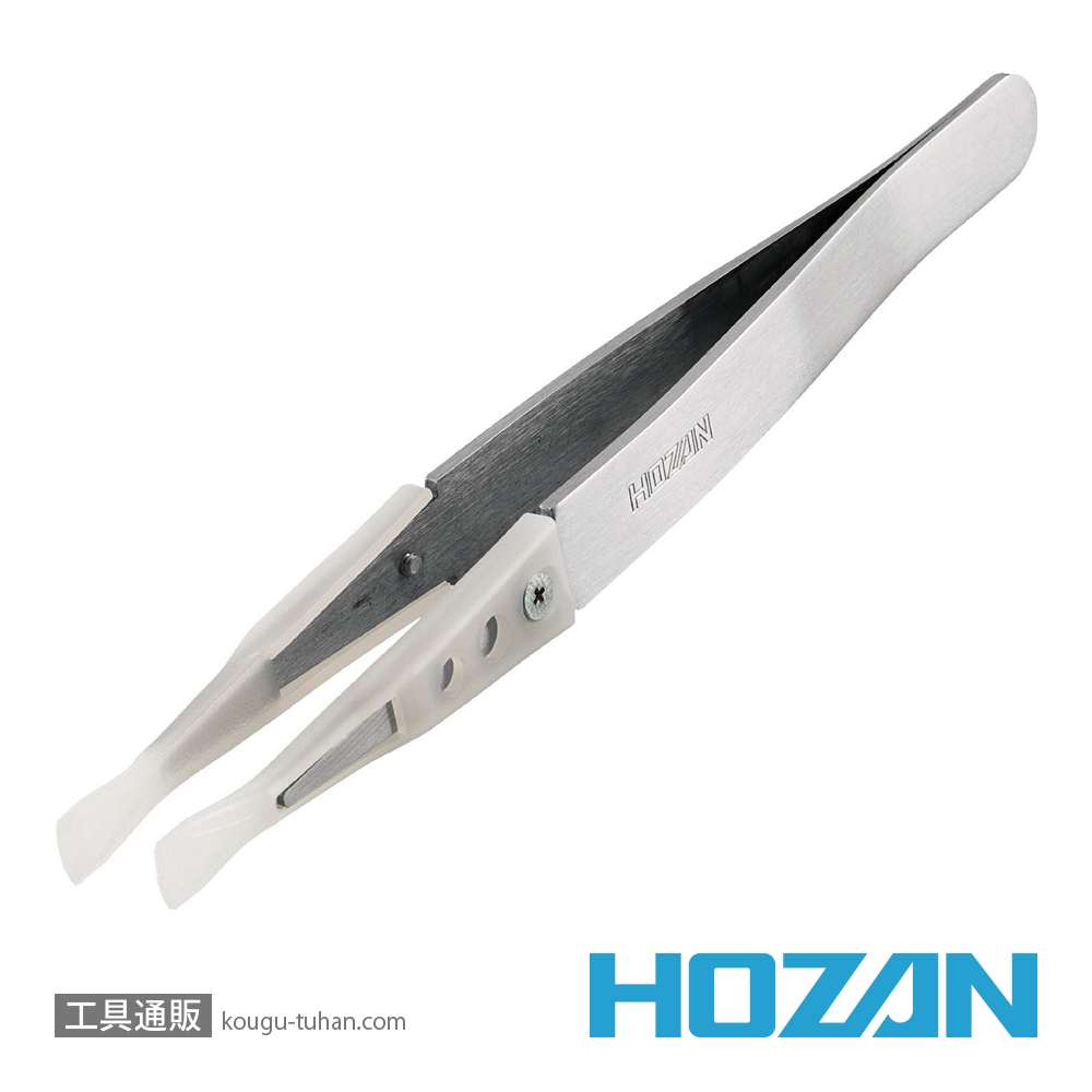 HOZAN P-645-N 非粘着チップピンセットの画像