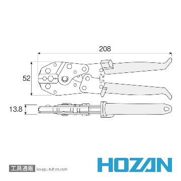 HOZAN P-741 圧着工具の画像