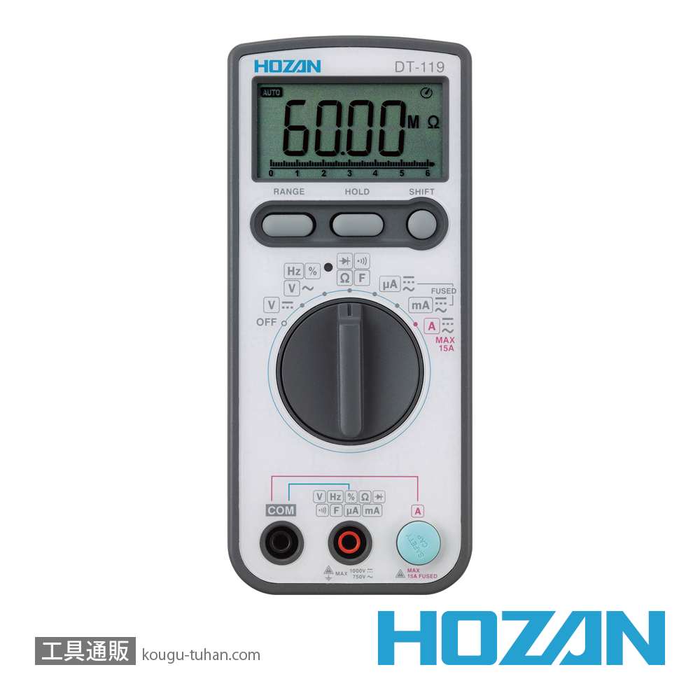 HOZAN DT-119 デジタルマルチメータの画像