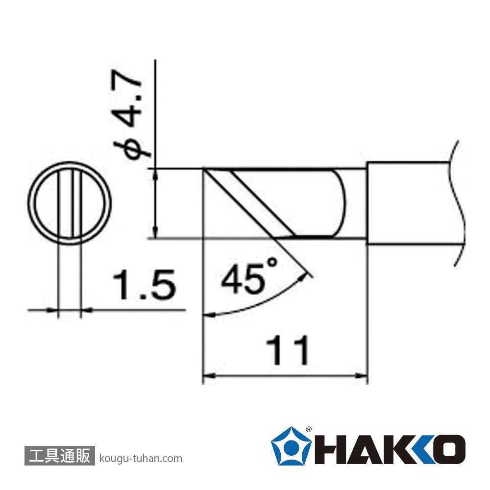白光 T12-KR こて先/KR型の画像