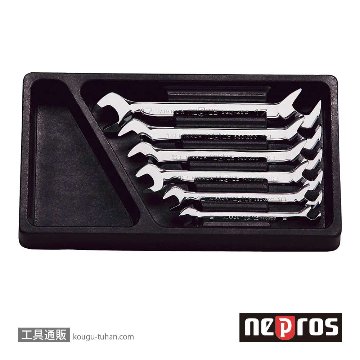NTS306 ネプロス アングルヘッドスパナセット
