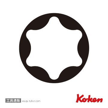 コーケン 3325-E10 3/8"トルクスディープソケット E10の画像