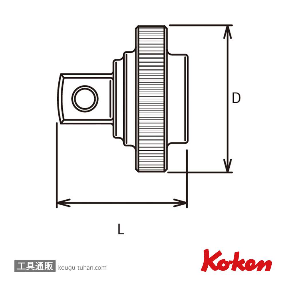 コーケン 3756Z-1/2 Z-EAL 3/8"クイックスピンナーアダプターの画像