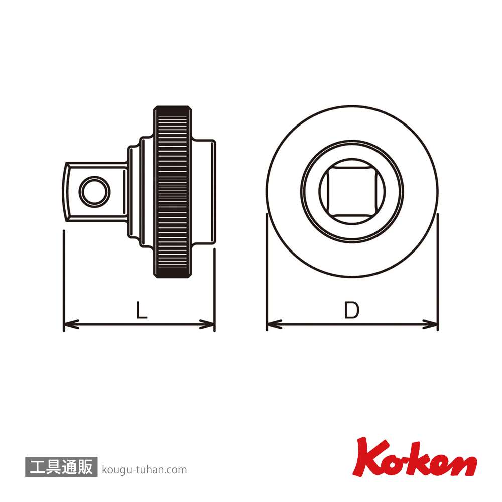 コーケン 3756 3/8"クイックスピンナーの画像