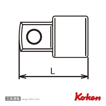 コーケン 3344A 3/8"アダプターの画像