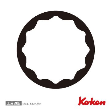 コーケン BD011SN-19 1/4"H ユニバーサルソケット 19mmの画像