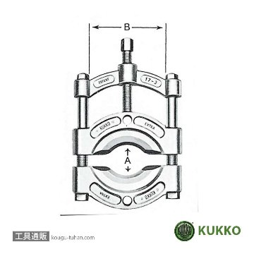 KUKKO 17-B セパレータープーラーセット 115MMの画像