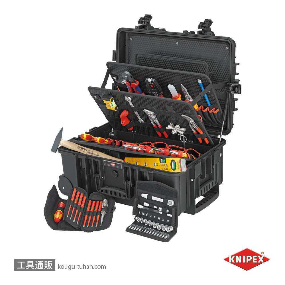 KNIPEX 002137 電気技師用ツールセット 63PCEの画像