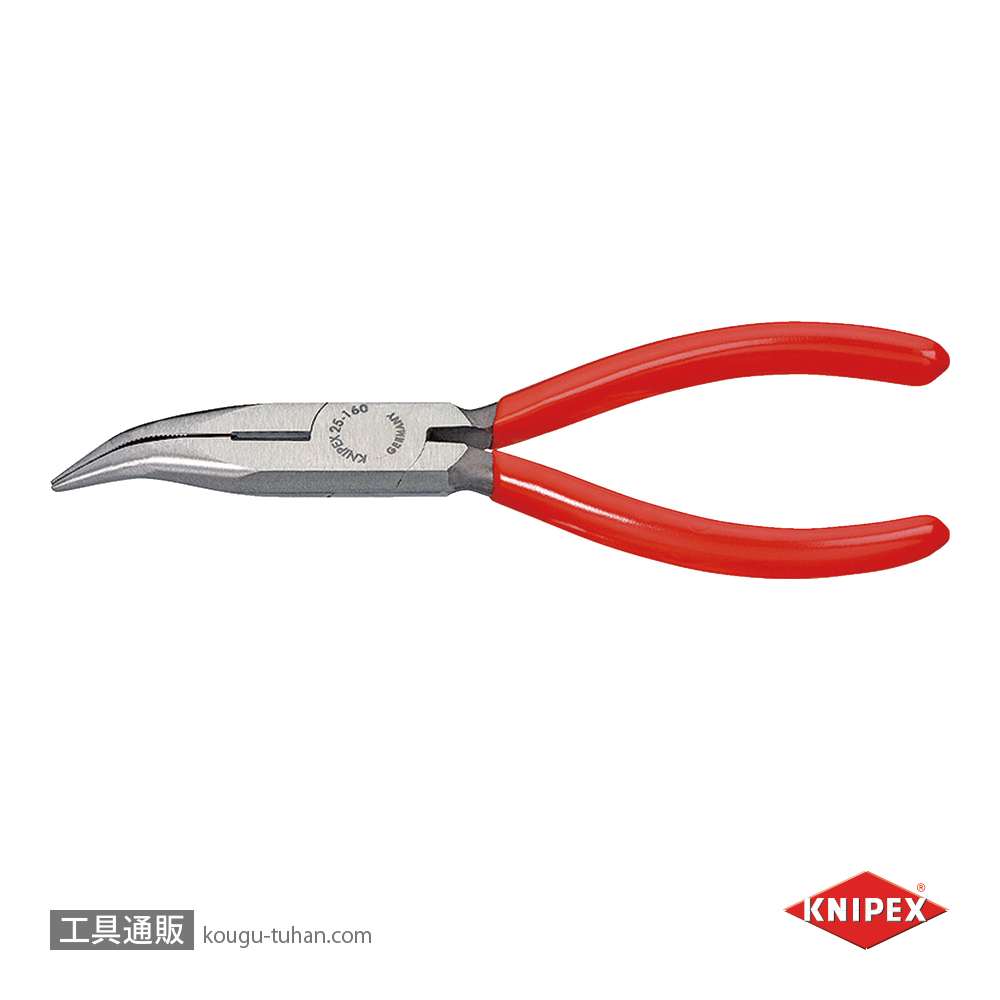 KNIPEX 2521-160SB 40°先曲ラジオペンチ (SB)の画像