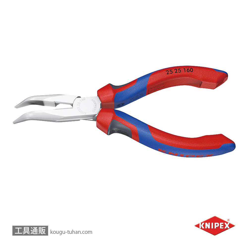 KNIPEX 2525-160 40°先曲ラジオペンチの画像
