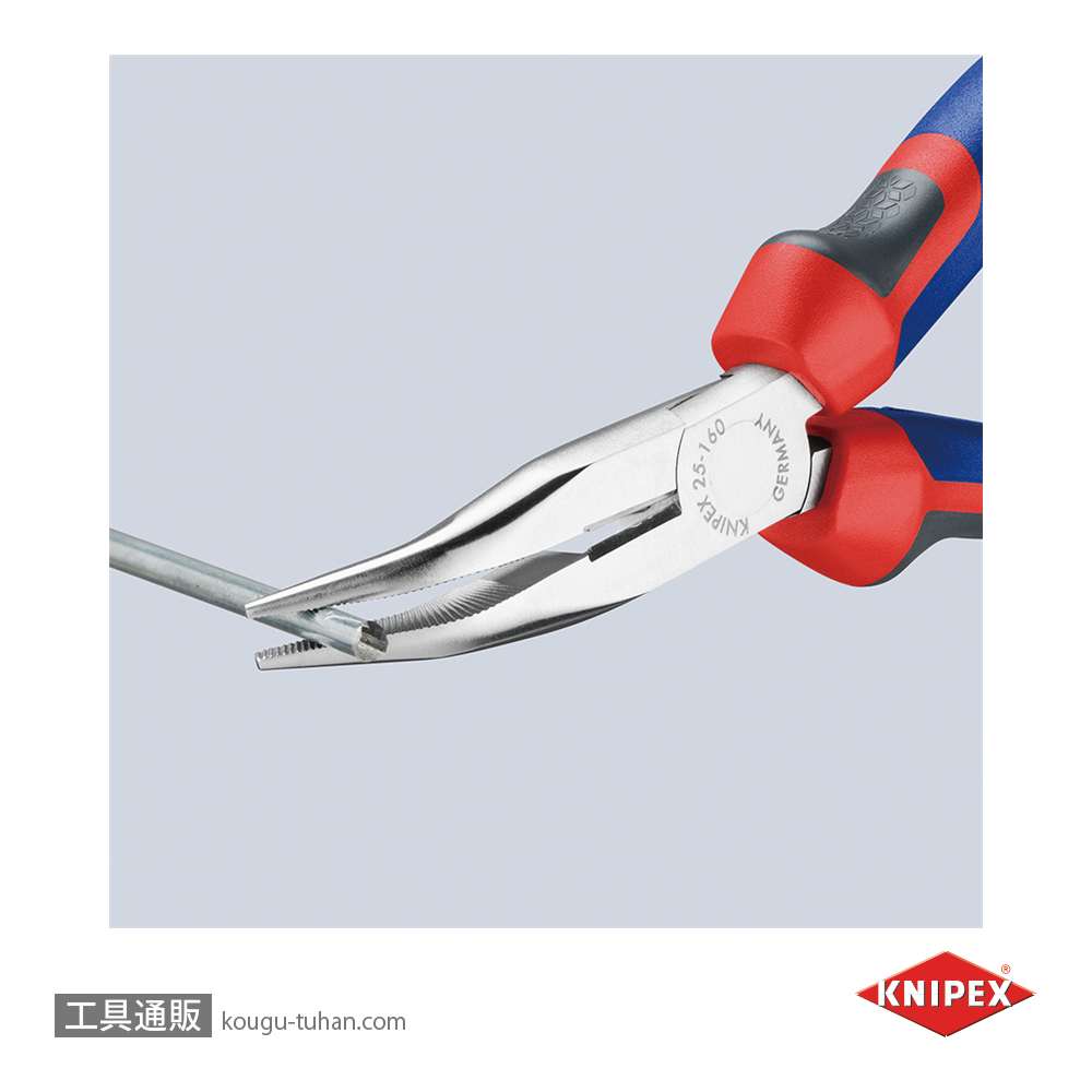 KNIPEX 2525-160 40°先曲ラジオペンチの画像