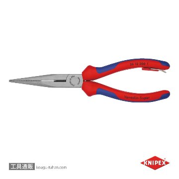 KNIPEX 2612-200TBK 先長ラジオペンチ 落下防止(BK)の画像