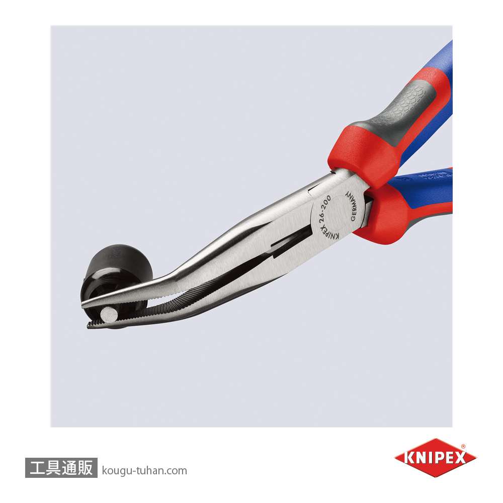 KNIPEX 2622-200 40°先曲ラジオペンチの画像