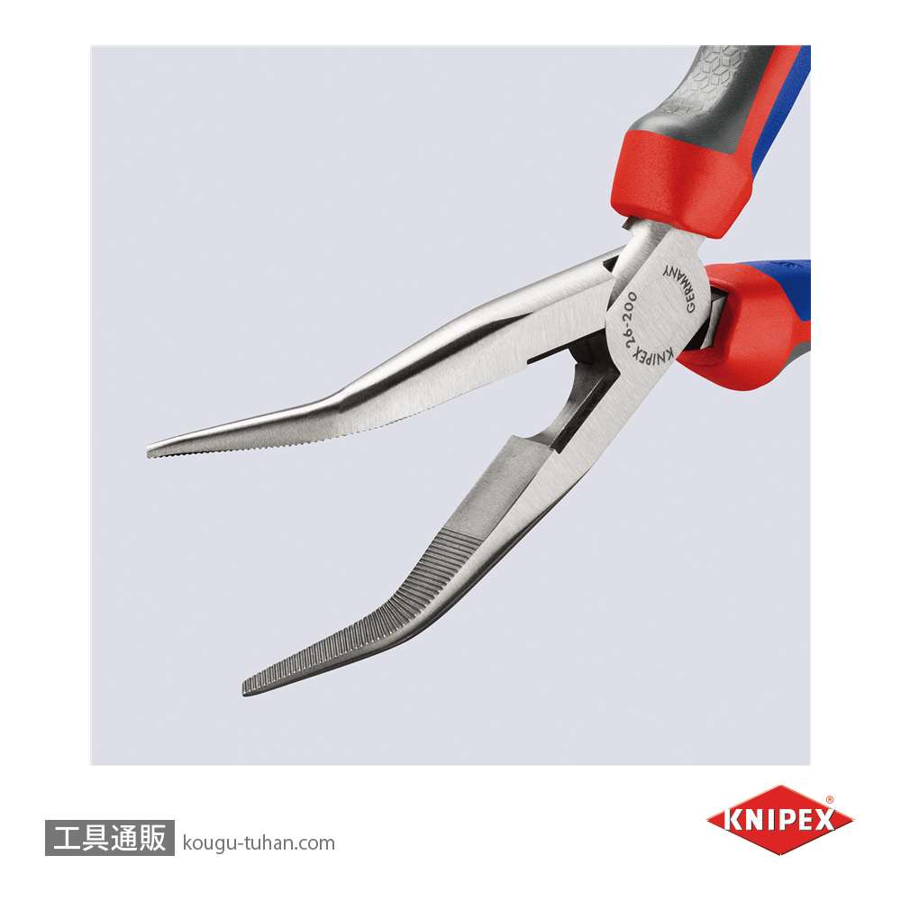 KNIPEX 2622-200 40°先曲ラジオペンチの画像