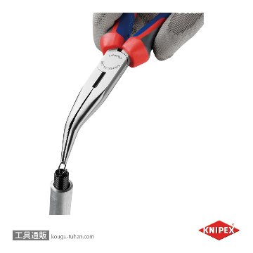 KNIPEX 2622-200SB 40°先曲ラジオペンチ (SB)の画像