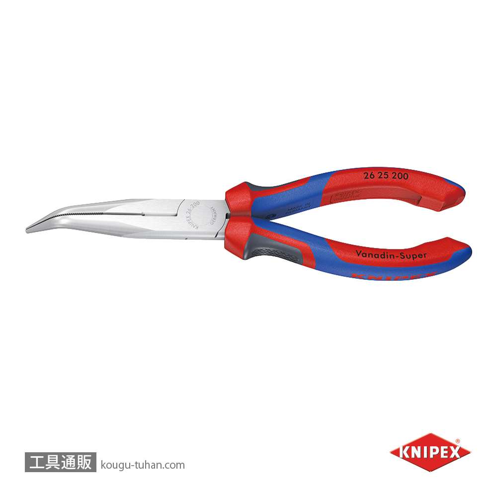 KNIPEX 2625-200 40°先曲ラジオペンチの画像
