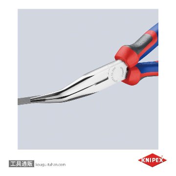 KNIPEX 2625-200SB 40°先曲ラジオペンチ (SB)の画像