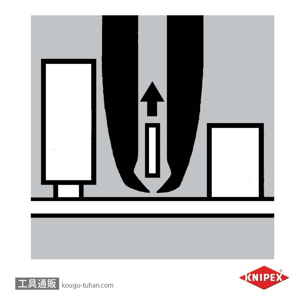 KNIPEX 6422-115 エレクトロニクスエンドカッティングニッパーの画像