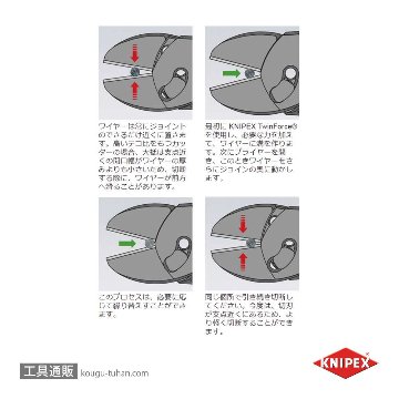KNIPEX 7371-180 ツインフォースニッパーの画像