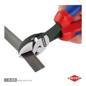 KNIPEX 7372-180BK ツインフォースニッパー (BK)の画像