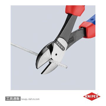 KNIPEX 7402-250 強力型斜ニッパー(硬線用)の画像