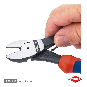 KNIPEX 7412-160 バネ付強力型斜ニッパーの画像