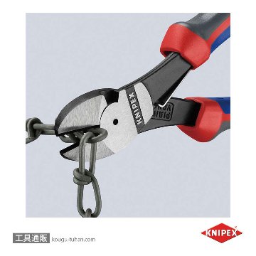 KNIPEX 7412-180 バネ付強力型斜ニッパーの画像